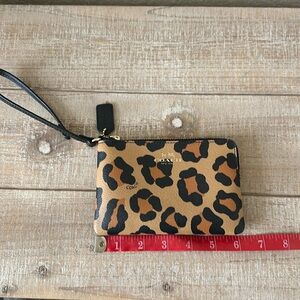Coach leopard wristlet